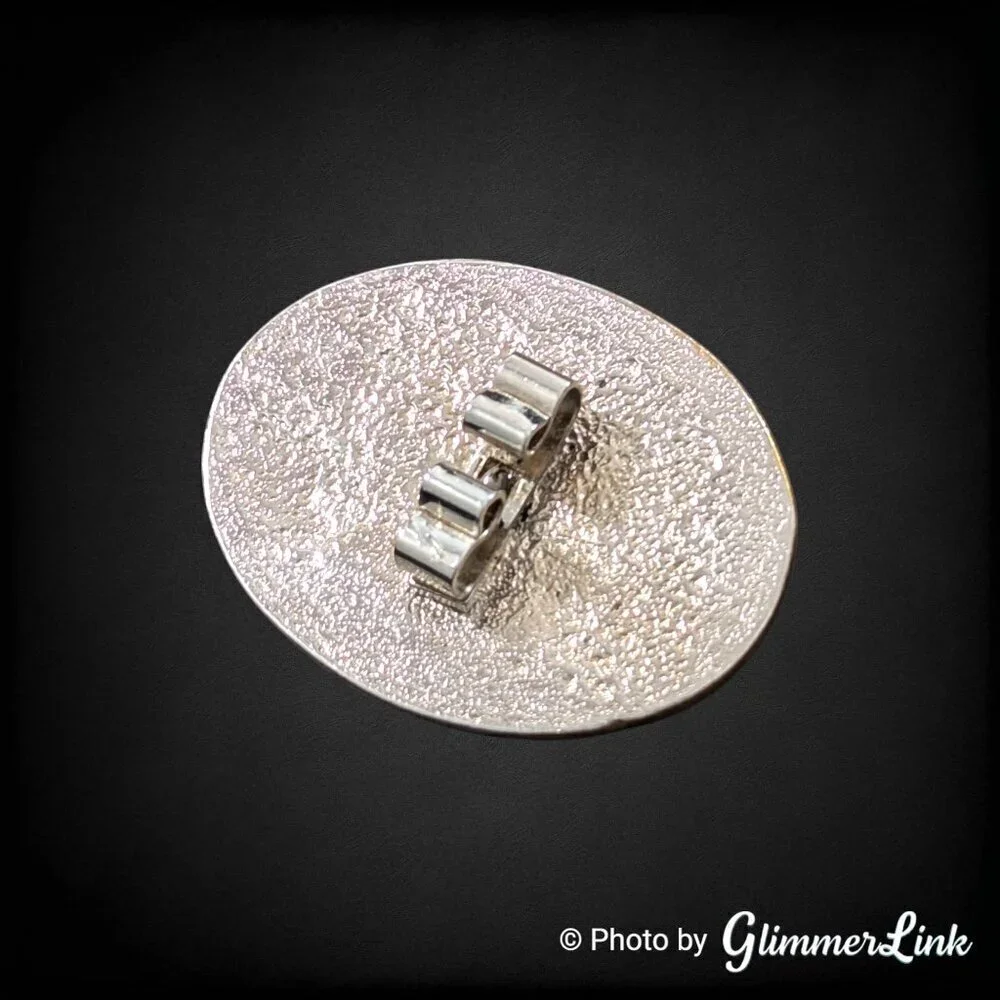 Oval Two Tone Etched Swirl & Nugget Bolo Slide